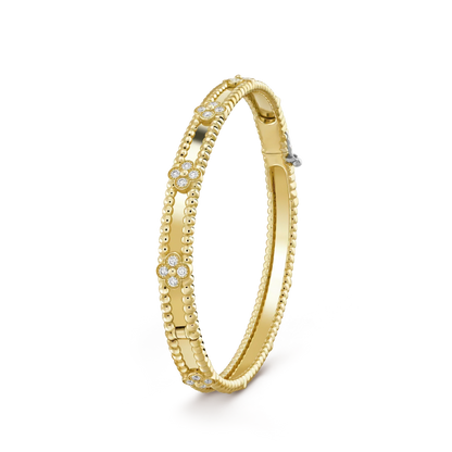 [Eterna Jewels]CLOVER BRACELET 4MM DIAMONDS