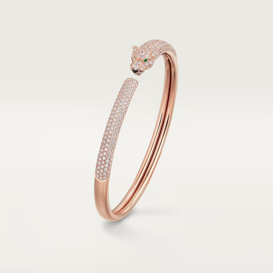[Eterna Jewels]PANTHERE FULL DIAMOND OPEN BRACELET