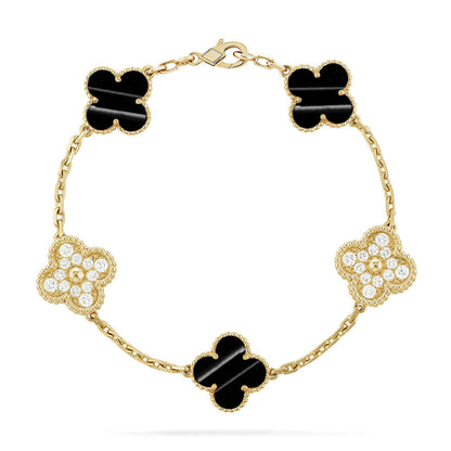 [Eterna Jewels] CLOVER 5 MOTIF PULSAR STONE BRACELET COLLECTION