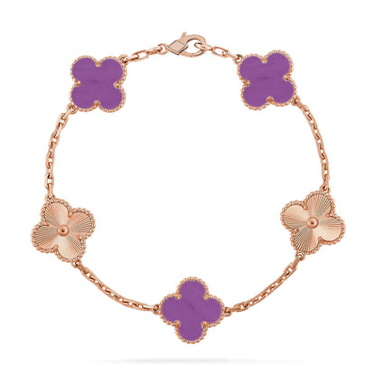 [Eterna Jewels] CLOVER 5 MOTIF VIOLET BRACELET COLLECTION