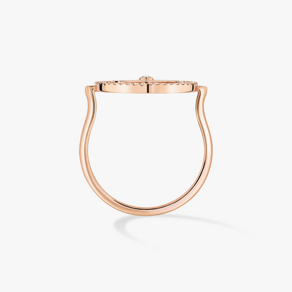 [Eterna Jewels]LUCKY MOVE PINK GOLD DIAMOND RING