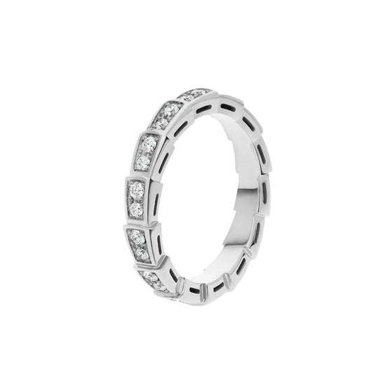 [Eterna Jewels]SERPENTI RING SILVER DIAMOND PAVED 3MM