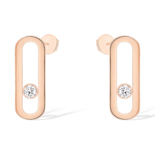 [Eterna Jewels]MOVE UNO SMALL 1 DIAMOND EARRINGS
