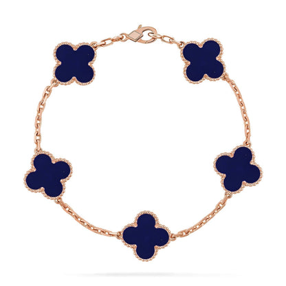 [Eterna Jewels]CLOVER 5 MOTIF LAPIS LAZULI BRACELET COLLECTION