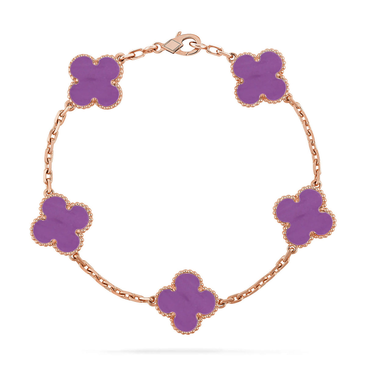 [Eterna Jewels] CLOVER 5 MOTIF VIOLET BRACELET COLLECTION