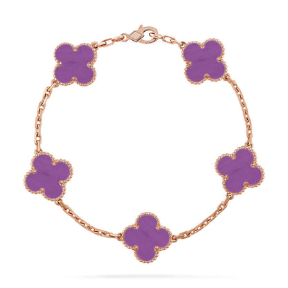 [Eterna Jewels] CLOVER 5 MOTIF VIOLET BRACELET COLLECTION
