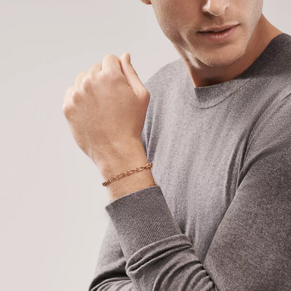 [Eterna Jewels]HARDWEAR SMALL LINK 26 MOTIF PINK GOLD BRACELET