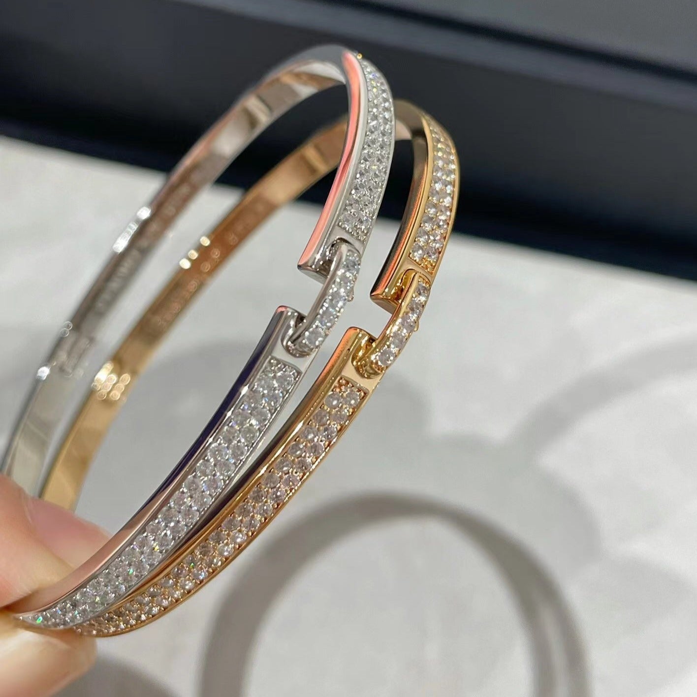 [Eterna Jewels]LIENS VIDENCE DIAMOND PAVED BRACELET
