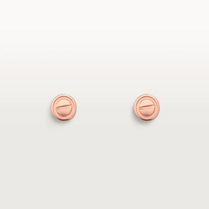 [Eterna Jewels]LOVE EARRINGS PINK GOLD 10MM