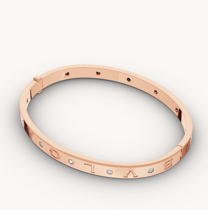 [Eterna Jewels]ZERO 1 PINK GOLD 12 DIAMONDS BRACELET