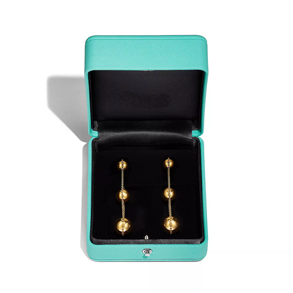 [Eterna Jewels]TRIPLE DROP GOLD EARRINGS