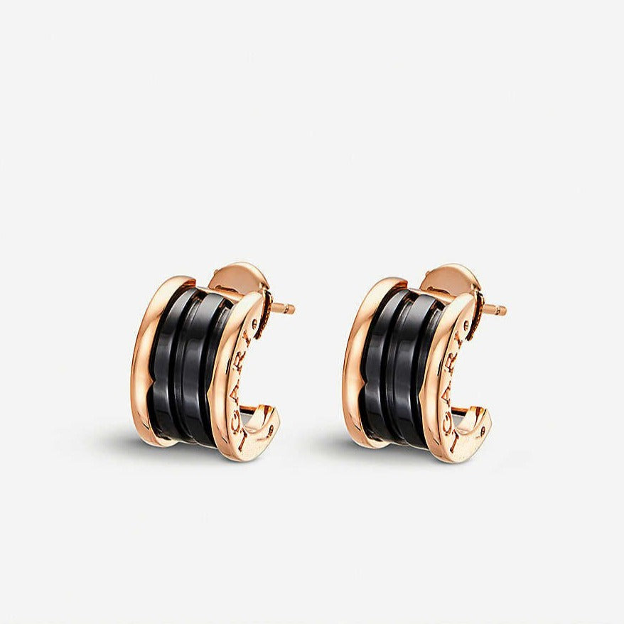 [Eterna Jewels]ZERO 1 PINK GOLD CERAMIC EARRINGS