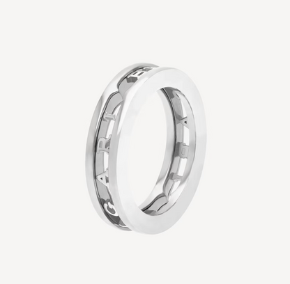 [Eterna Jewels]ZERO 1 ONE-BAND WITH OPENWORK LOGO SPIRAL RING