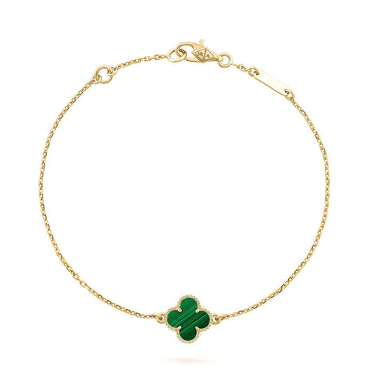 [Eterna Jewels]CLOVER BRACELET MALACHITE 1 MOTIF