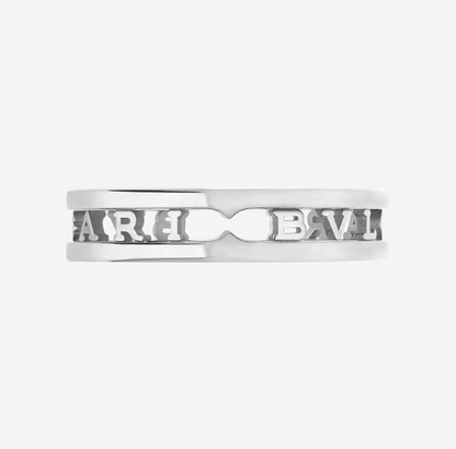 [Eterna Jewels]ZERO 1 ONE-BAND WITH OPENWORK LOGO SPIRAL RING