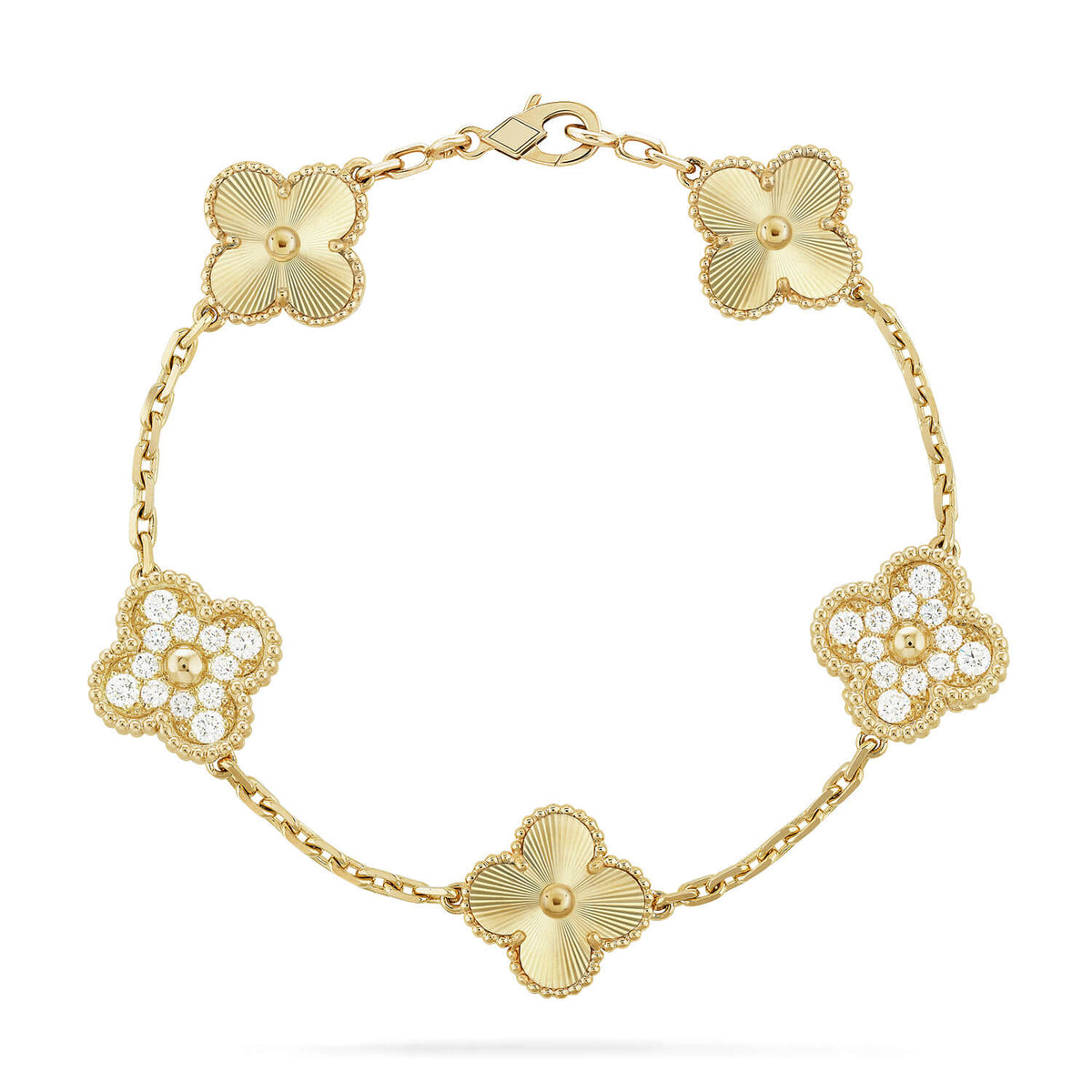 [Eterna Jewels] CLOVER 5 MOTIF LASER BRACELET COLLECTION