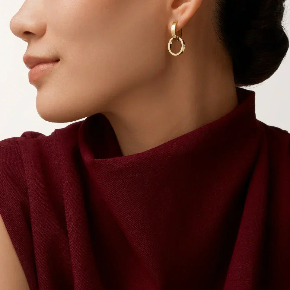 [Eterna Jewels]LOVE 3.3MM DANGLE EARRINGS