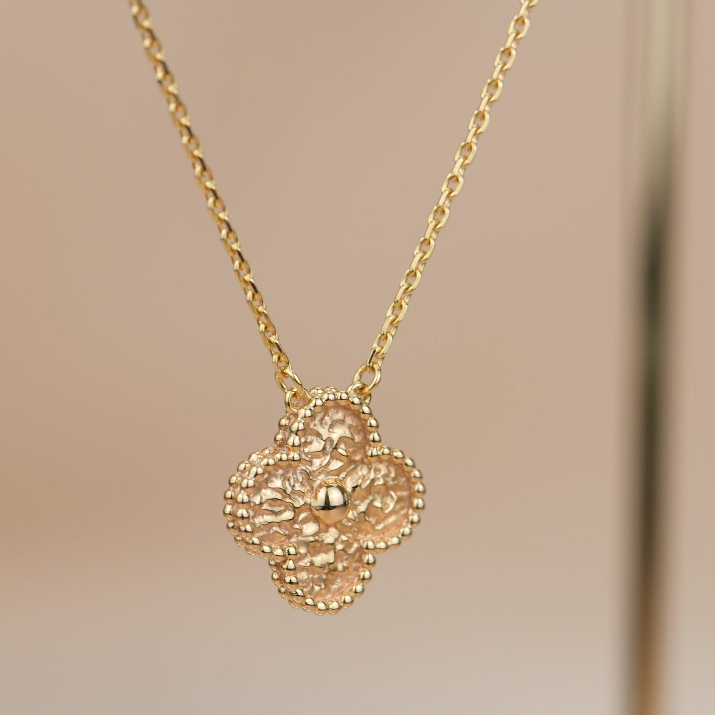 [Eterna Jewels]CLOVER 15MM  BRONZING NECKLACE