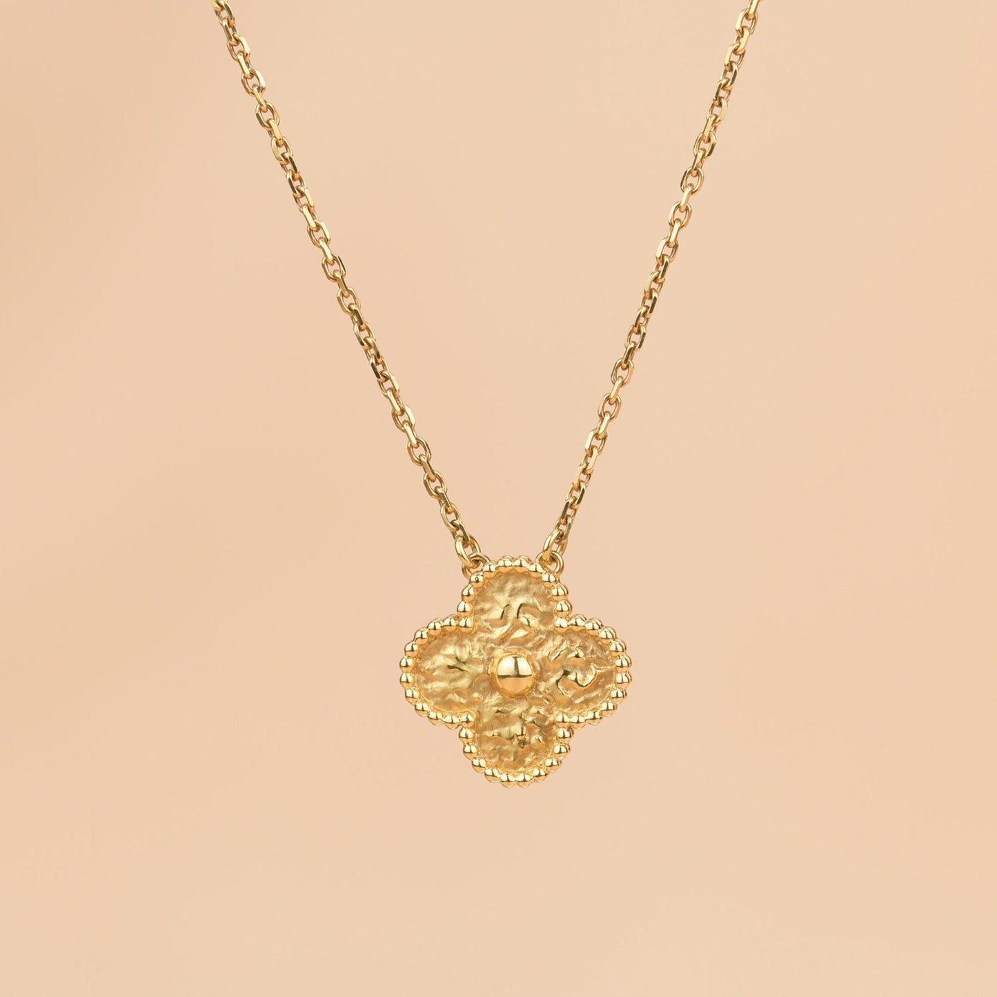 [Eterna Jewels]CLOVER 15MM  BRONZING NECKLACE