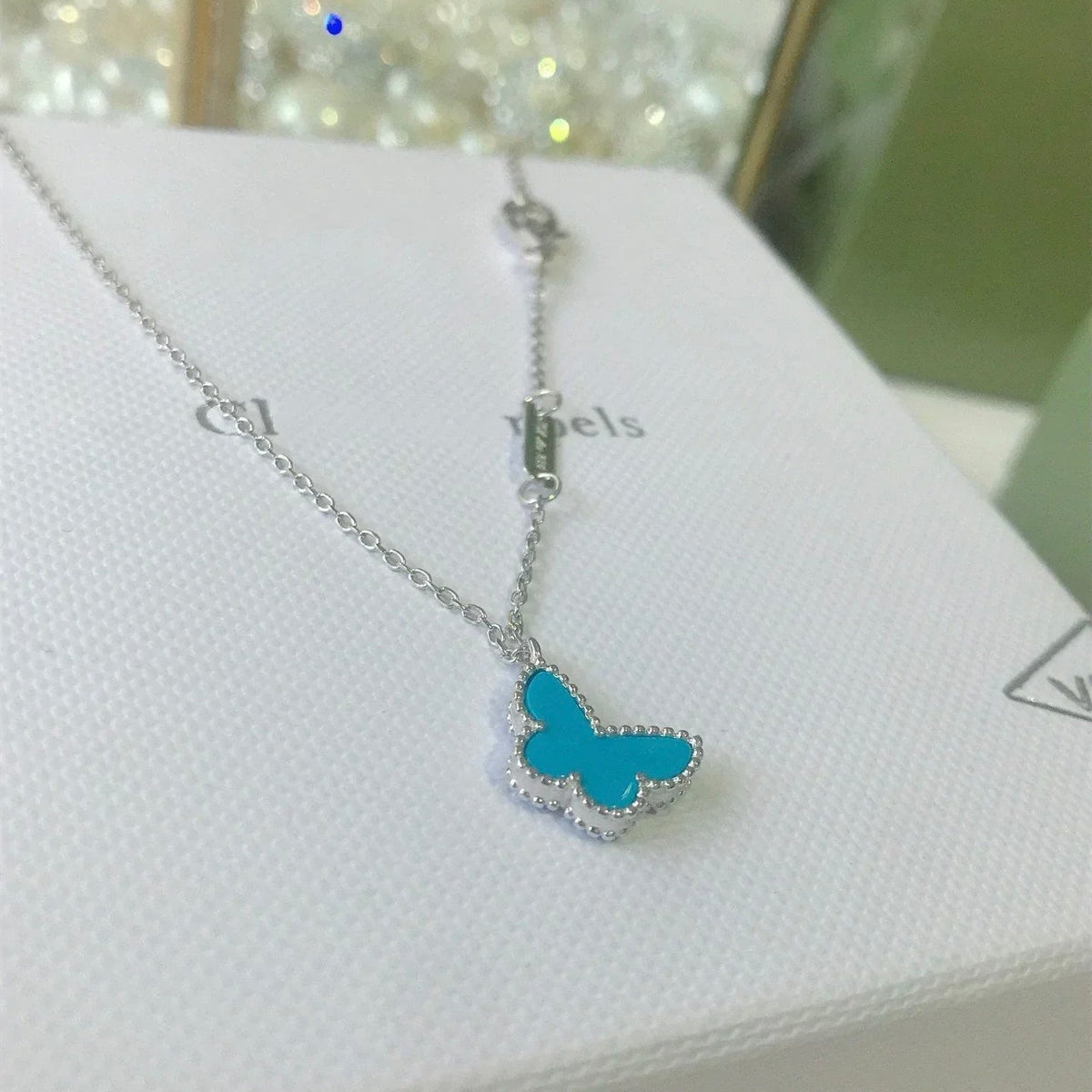 [Eterna Jewels]BUTTERFLY TURQUOISE BUTTERFLY BRACELET SILVER