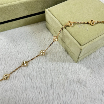 [Eterna Jewels]CLOVER 6 MOTIF DIAMOND BRACELET