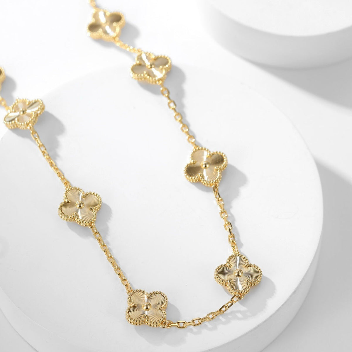[Eterna Jewels]CLOVER 10 MOTIFS LASER NECKLACE