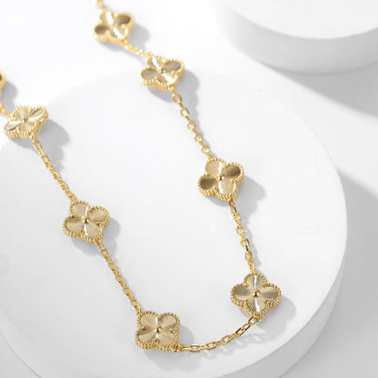 [Eterna Jewels]CLOVER 10 MOTIFS LASER NECKLACE