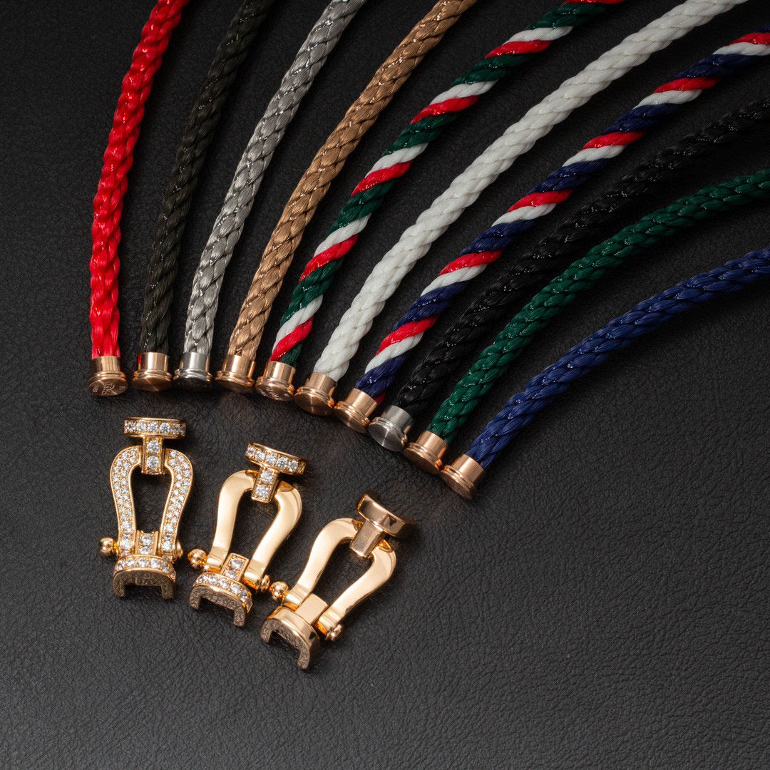 [Eterna Jewels]FORCE LARGE HORSESHOE FULL DIAMOND BRACELET ROSE GOLD
