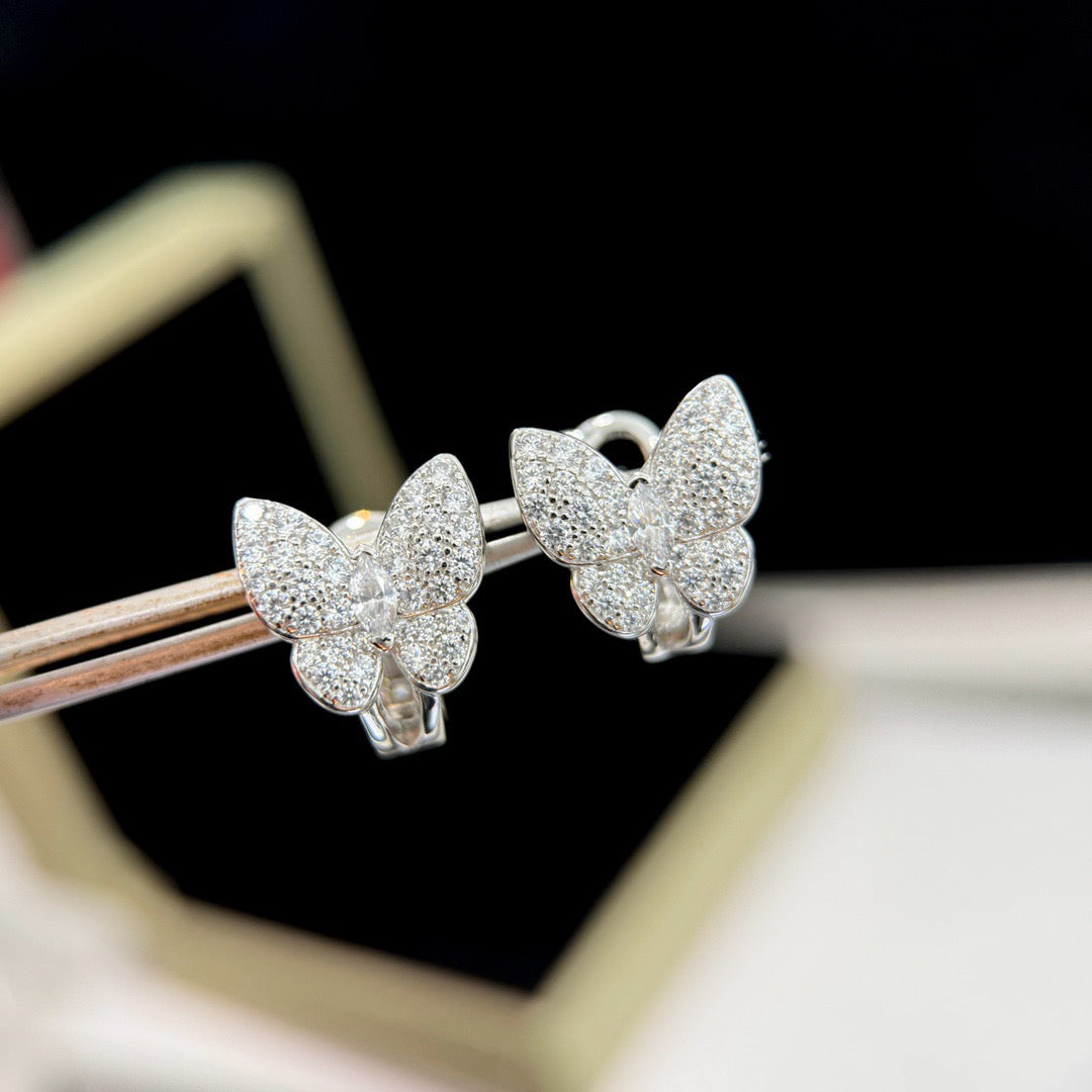 [Eterna Jewels]BUTTERFLY ALL DIAMOND EARRINGS