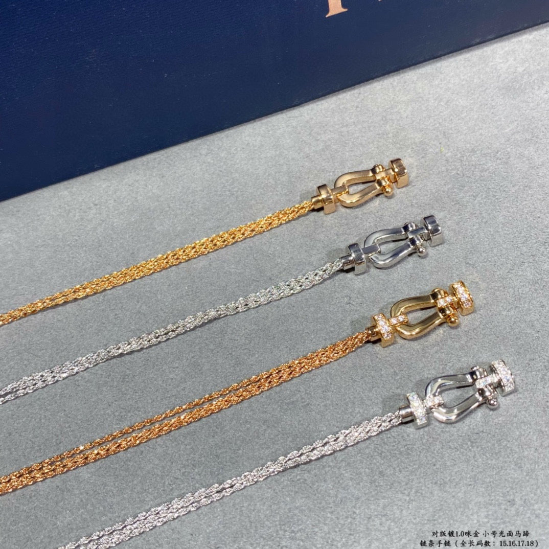 [Eterna Jewels]FORCE SMALL HORSESHOE  DIAMOND CHAIN ROPE BRACELET