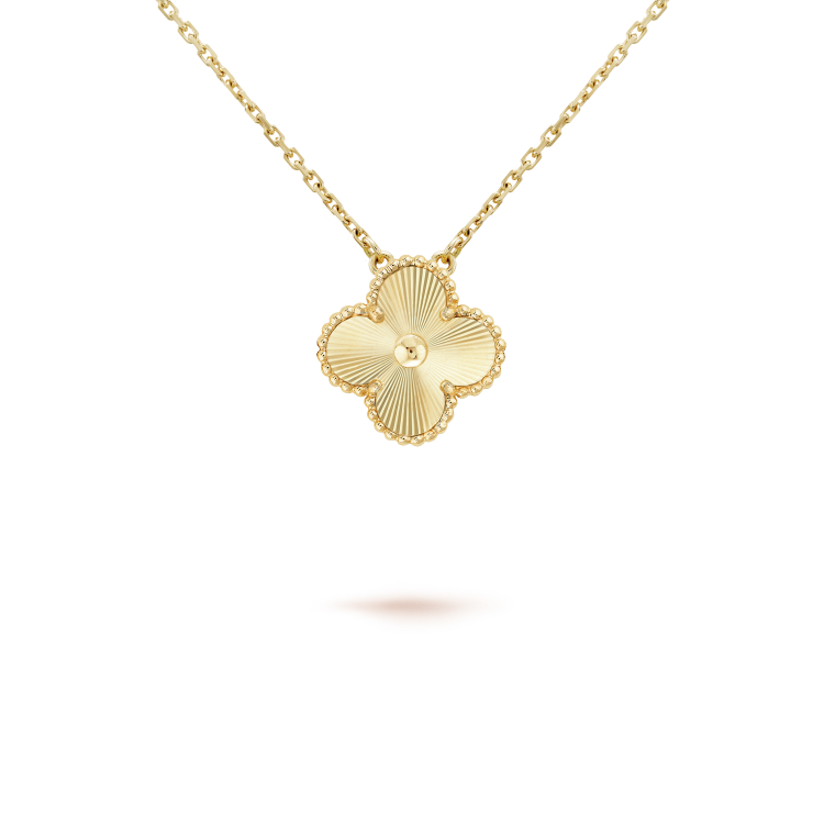 [Eterna Jewels]CLOVER 15MM LASER NECKLACE