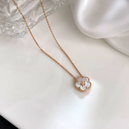 [Eterna Jewels]LUCKY  WHITE MOP  PLUM BLOSSOM NECKLACE