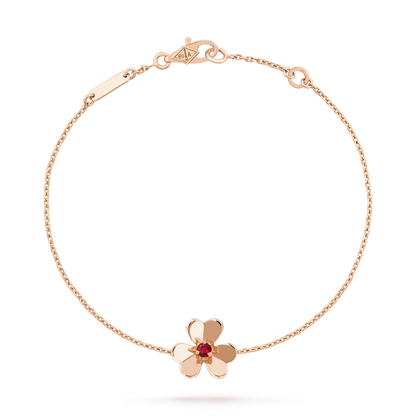 [Eterna Jewels]FRIVOLE GOLD FLOWER PINK MALACHITE BRACELET
