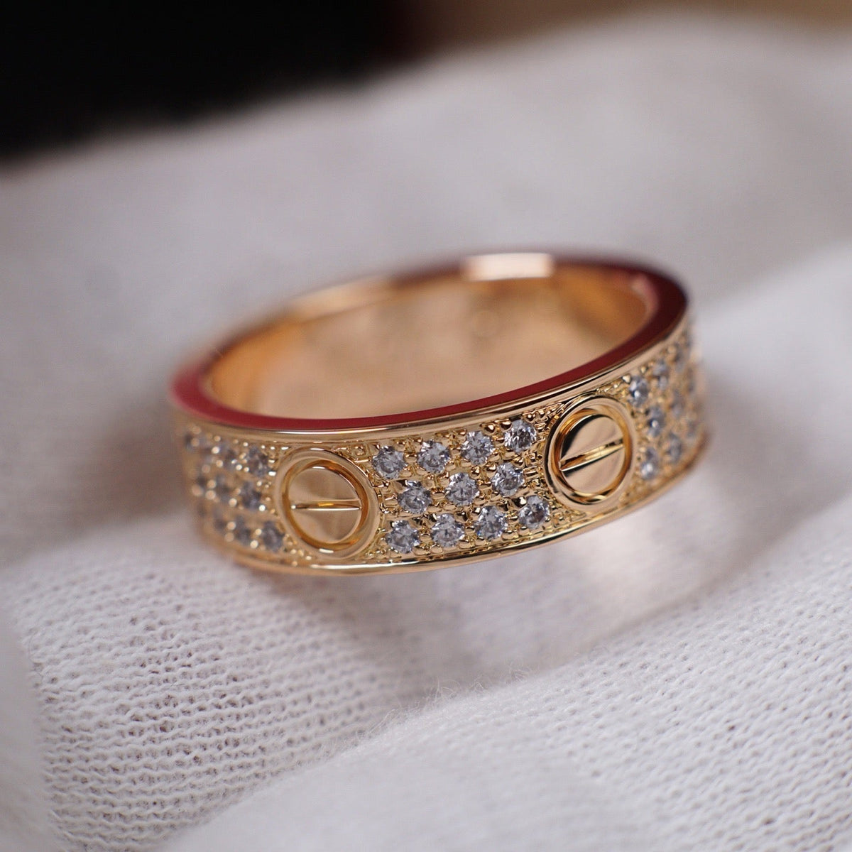 [Eterna Jewels]LOVE RING 5.5MM DIAMONDS PAVED