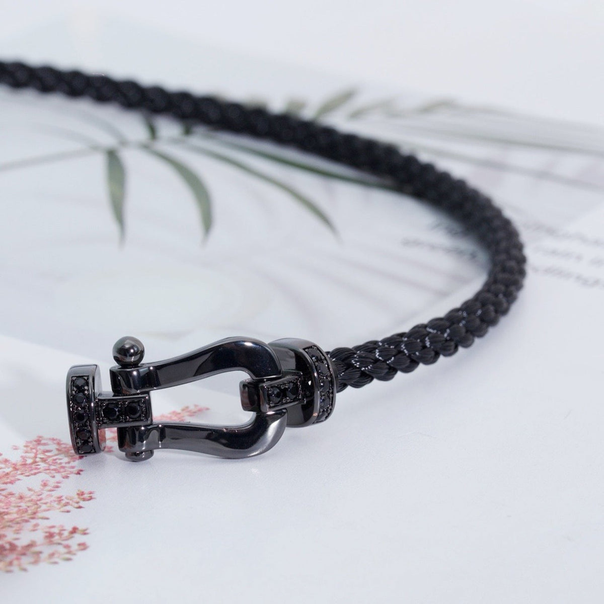 [Eterna Jewels]FORCE LARGE SERIES HORSESHOE BLACK SAMURAI BRACELET