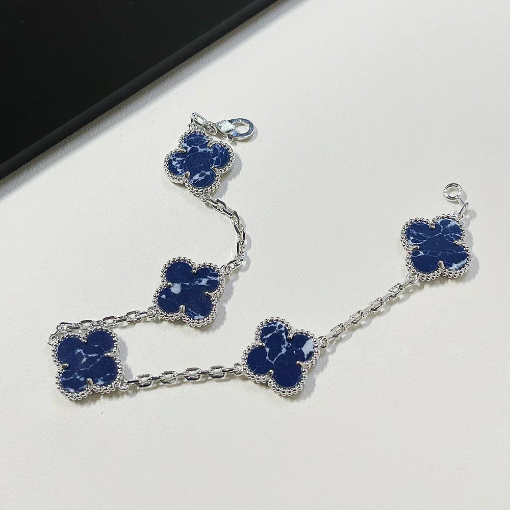 [Eterna Jewels]CLOVER 5 MOTIF PIETERSITE BRACELET COLLECTION