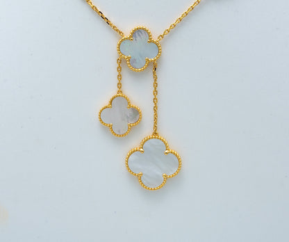 [Eterna Jewels]CLOVER MOTHER OF PEARL NECKLACE 6 MOTIF