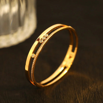 [Eterna Jewels]Move Romane Diamond Bangle Bracelet