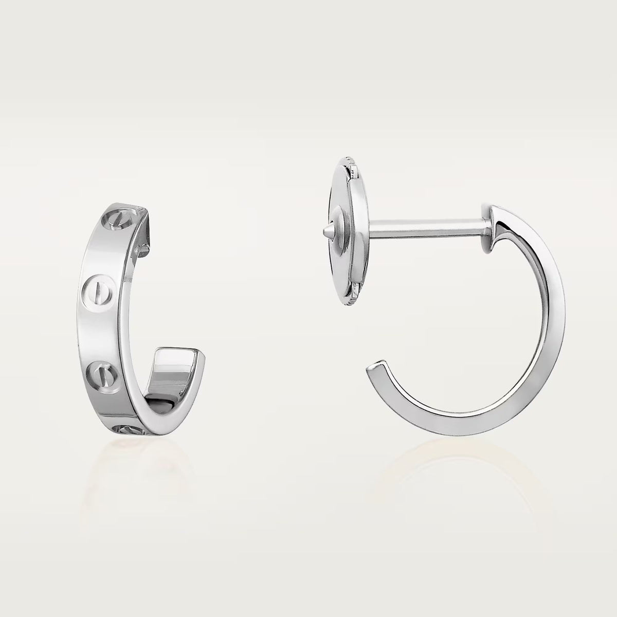 [Eterna Jewels]LOVE EARRINGS 2.65 MM NO DIAMOND SMALL