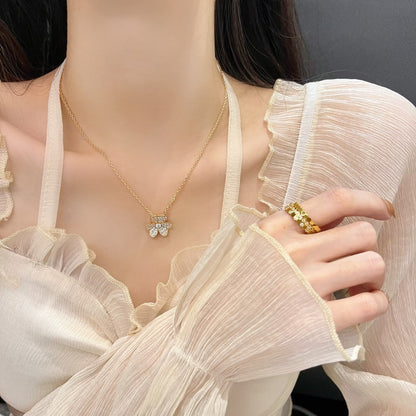 [Eterna Jewels]FLOWER DIAMOND NECKLACE