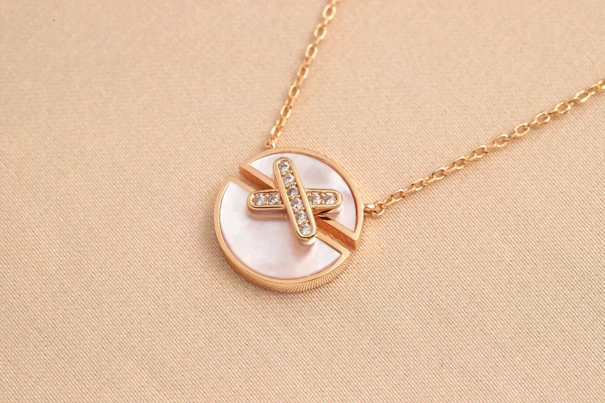 [Eterna Jewels]JEUX DE ROSE GOLD DIAMOND NECKLACE