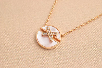 [Eterna Jewels]JEUX DE ROSE GOLD DIAMOND NECKLACE