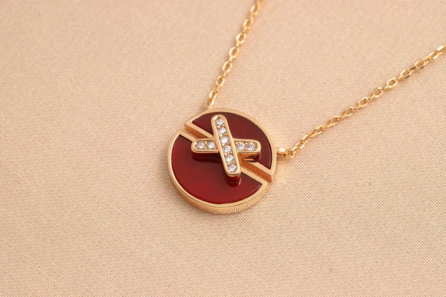 [Eterna Jewels]JEUX DE ROSE GOLD DIAMOND NECKLACE