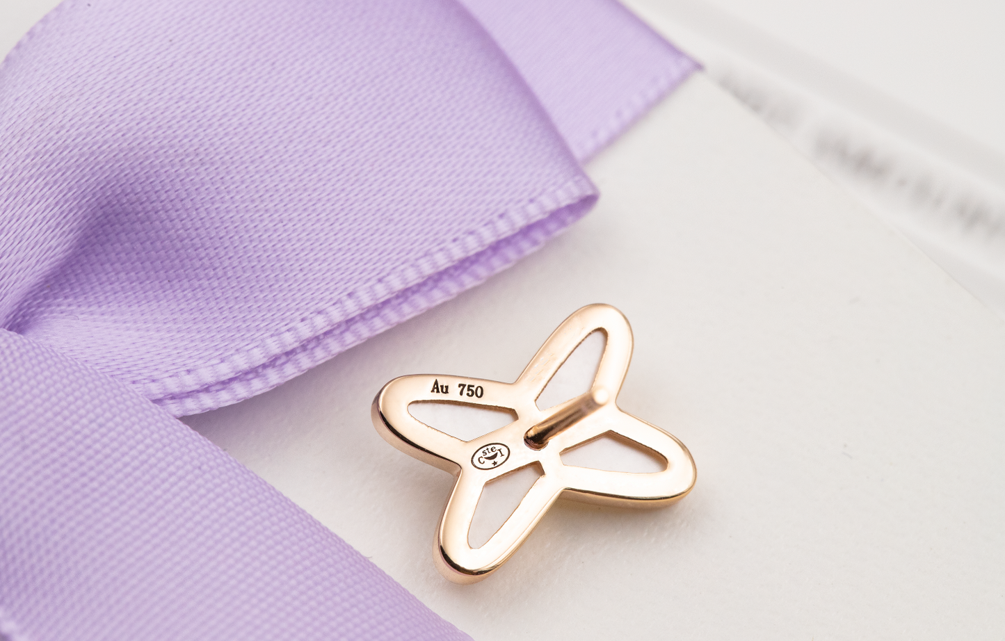 [Eterna Jewels]JEUX DE WHITE MOP ROSE GOLD DIAMOND EARRINGS