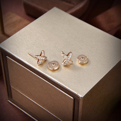 [Eterna Jewels]JEUX DE GOLD DIAMOND EARRINGS