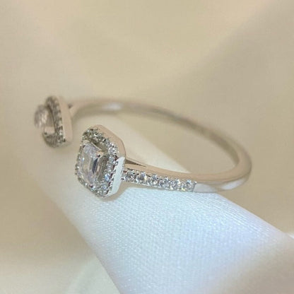 [Eterna Jewels]MY TWIN TOI & MOI SILVER DIAMOND RING