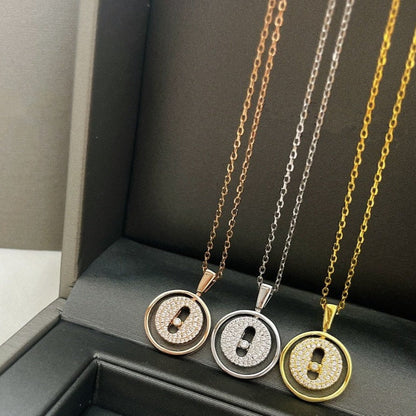 [Eterna Jewels]LUCKY MOVER PM PAVED NECKLACE