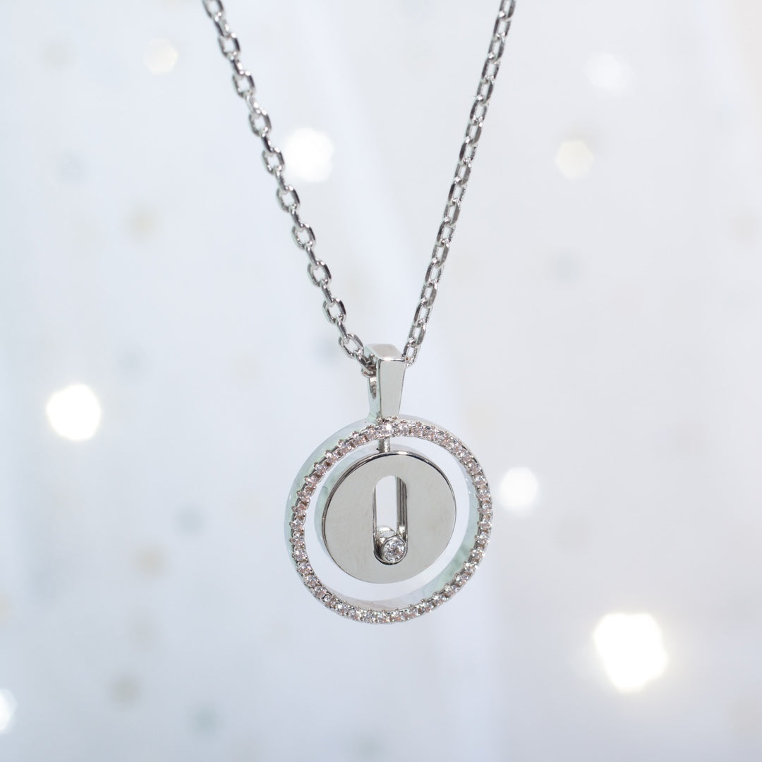 [Eterna Jewels]LUCKY MOVE PM NECKLACE SILVER DIAMOND