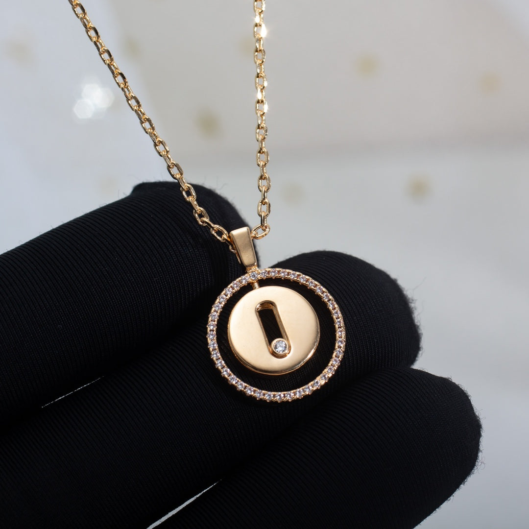 [Eterna Jewels]LUCKY MOVE PM NECKLACE PINK GOLD DIAMOND
