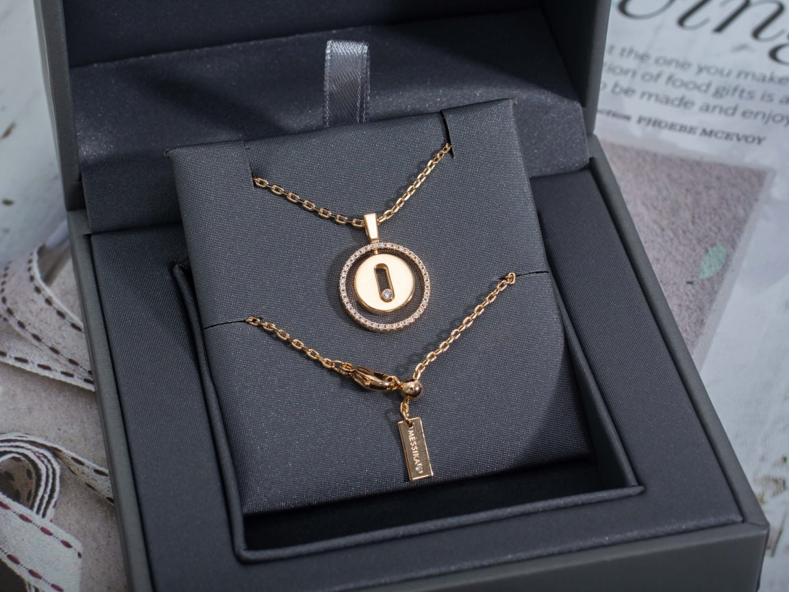 [Eterna Jewels]LUCKY MOVE PM NECKLACE PINK GOLD DIAMOND